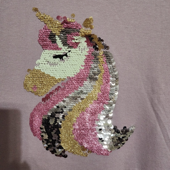 NWT Wonder Nation Long Sleeve Tutu dress with Sequined Unicorn Sz 14-16 - Picture 9 of 12